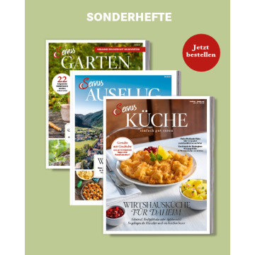Cover Servus Sonderhefte für Garten, Ausflug, Küche