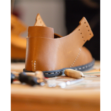 Lederschuh nähen