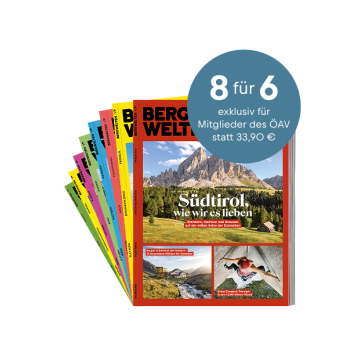 Cover von drei Bergwelten Magazinen