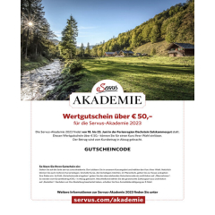 Servus Akademie 2023-Wertgutschein